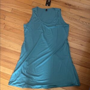 Teal Sleeveless Tank Top Dress